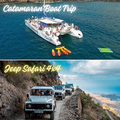 Combo #4 - Catamaran Boat Trip & Jeep Safari